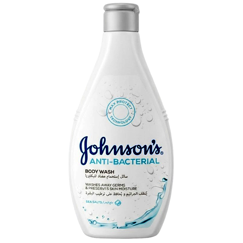 جونسون صابون سائل الجسم مضاد للبكتيريا  مع ملح البحر 400 مل