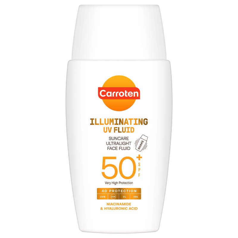 كاروتين - واقي شمس الإشراقة فائق الخفة  SPF 50+ حماية وإشراق