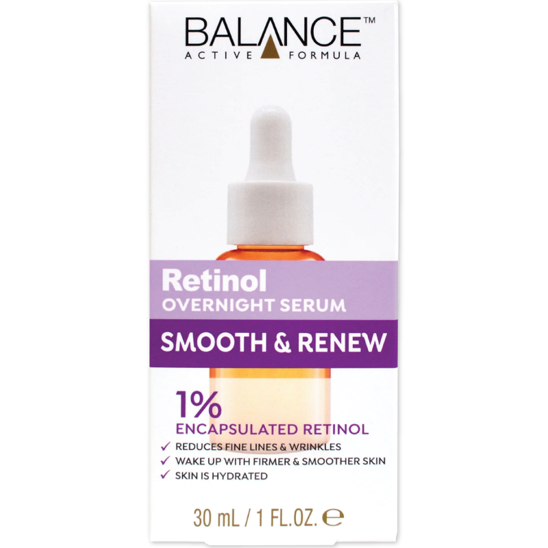 سيروم الليل بالريتينول من Balance Active Formula لتنعيم وتجديد البشرة 30 مل