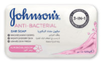 جونسون صابون مضاد للبكتيريا بزهر اللوز 125 غرام