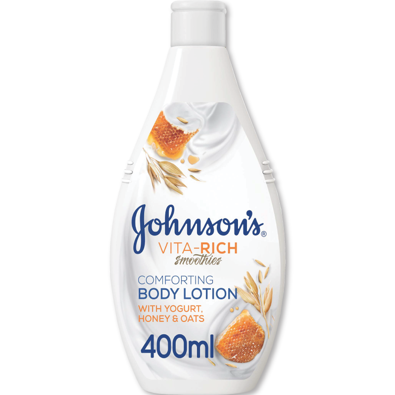 جونسون لوشن الجسم مع اللبن والعسل والشوفان 400 مل