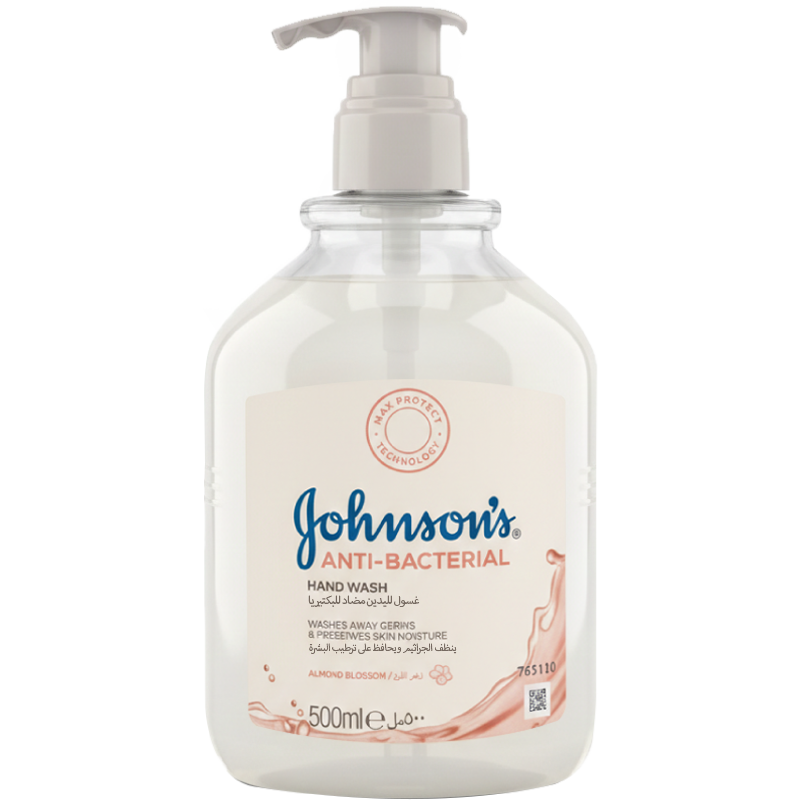جونسون سائل تنظيف اليدين مضاد للبكتيريا بزهر اللوز 500 مل