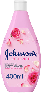 جونسون صابون سائل الاستحمام بخلاصة الورد 400 مل