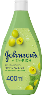 جونسون صابون سائل الاستحمام مع زيت بذور العنب 400 مل