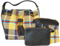 SH646 yellow&black شنطة كتف