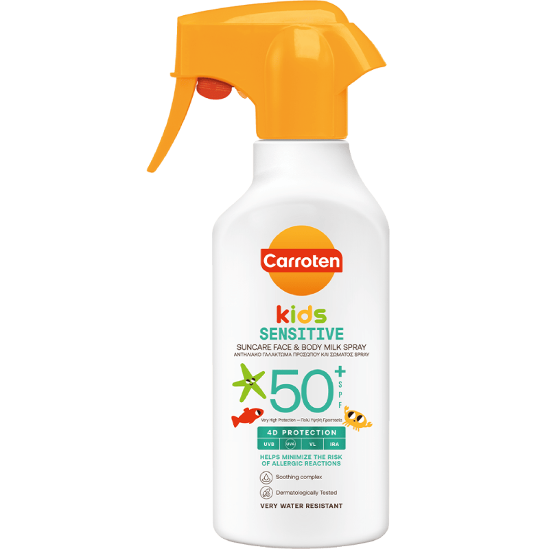 كاروتين - بخاخ واقي شمس للأطفال للبشرة الحساسة SPF 50+ 270 مل