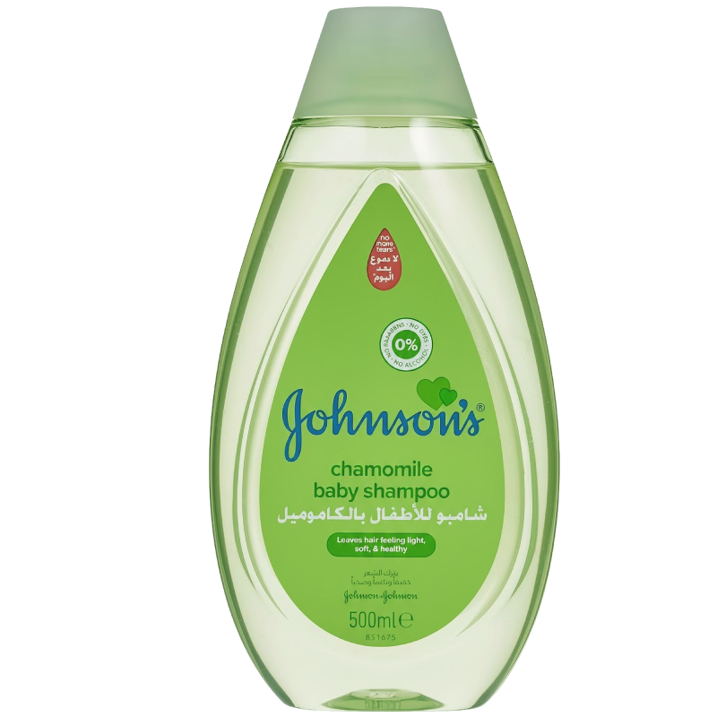 غسول الاطفال 3 في 1 من جونسون، بالكاموميل، تركيبة لطيفة خالية من البارابين والأصباغ والفثالات والكبريتات، 500 مل